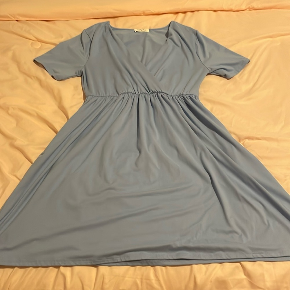 Cinderella Blue Zenana Dress with Pockets